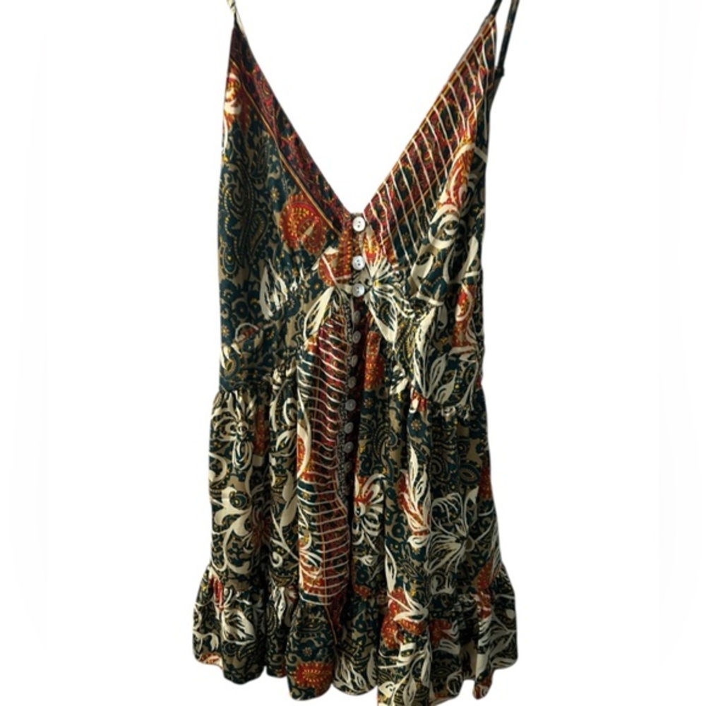Karma Highway Bohemian Floral Detail Adjustable Straps Cami - Picture 2 of 5